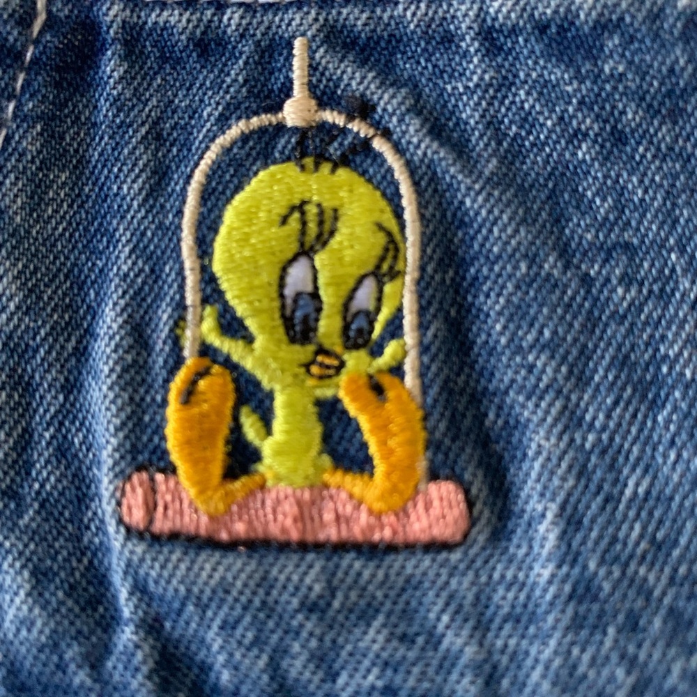 Warner Bros. Looney Tunes Denim Overalls - Picture 3 of 9
